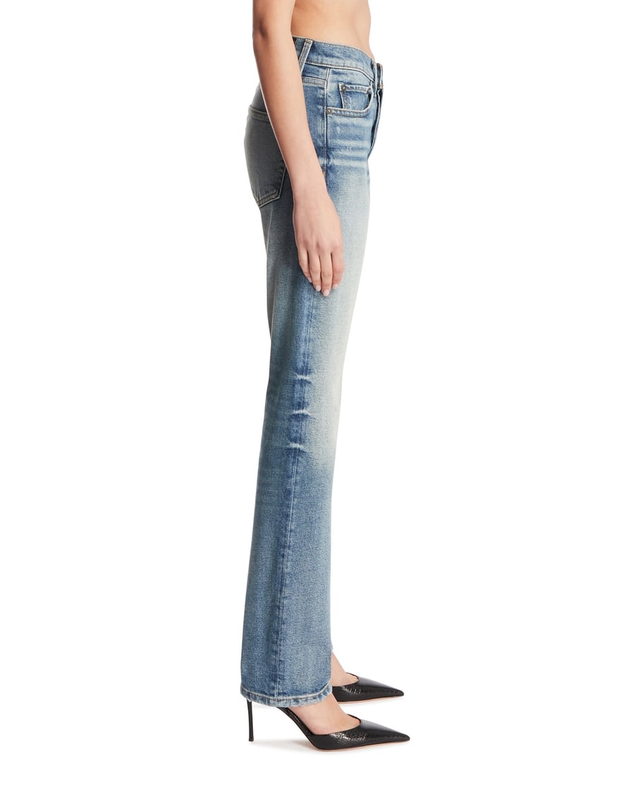 ANTIK DENIM Jeans A Gamba Dritta Blu, view 4