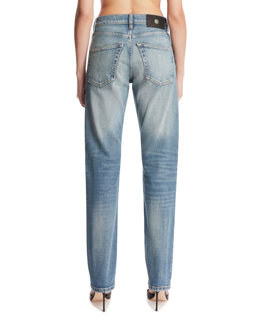 ANTIK DENIM Jeans A Gamba Dritta Blu, view 5