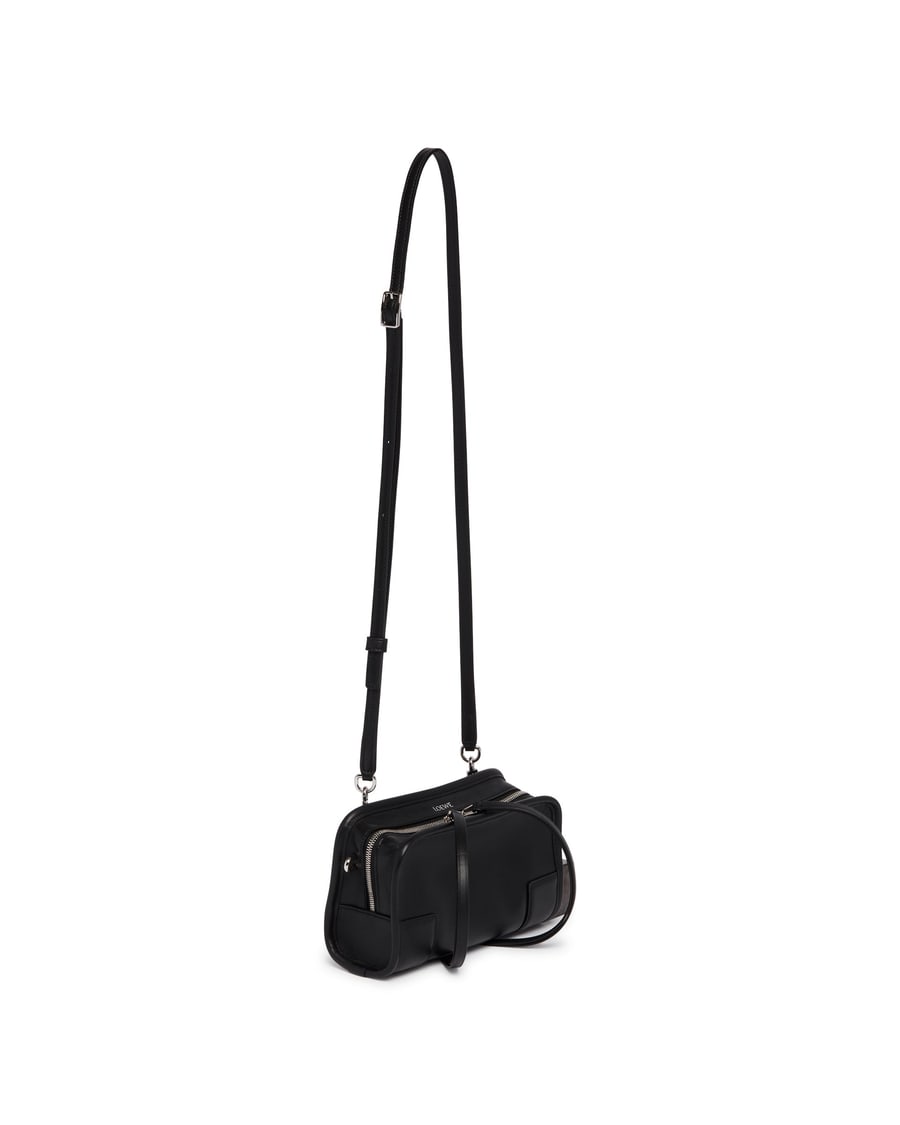 Loewe Borsa Amazona 180 Mini In Pelle Nera, view 3