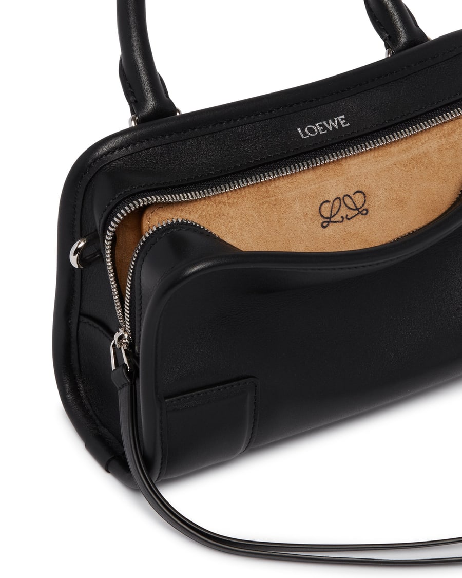 Loewe Borsa Amazona 180 Mini In Pelle Nera, view 4