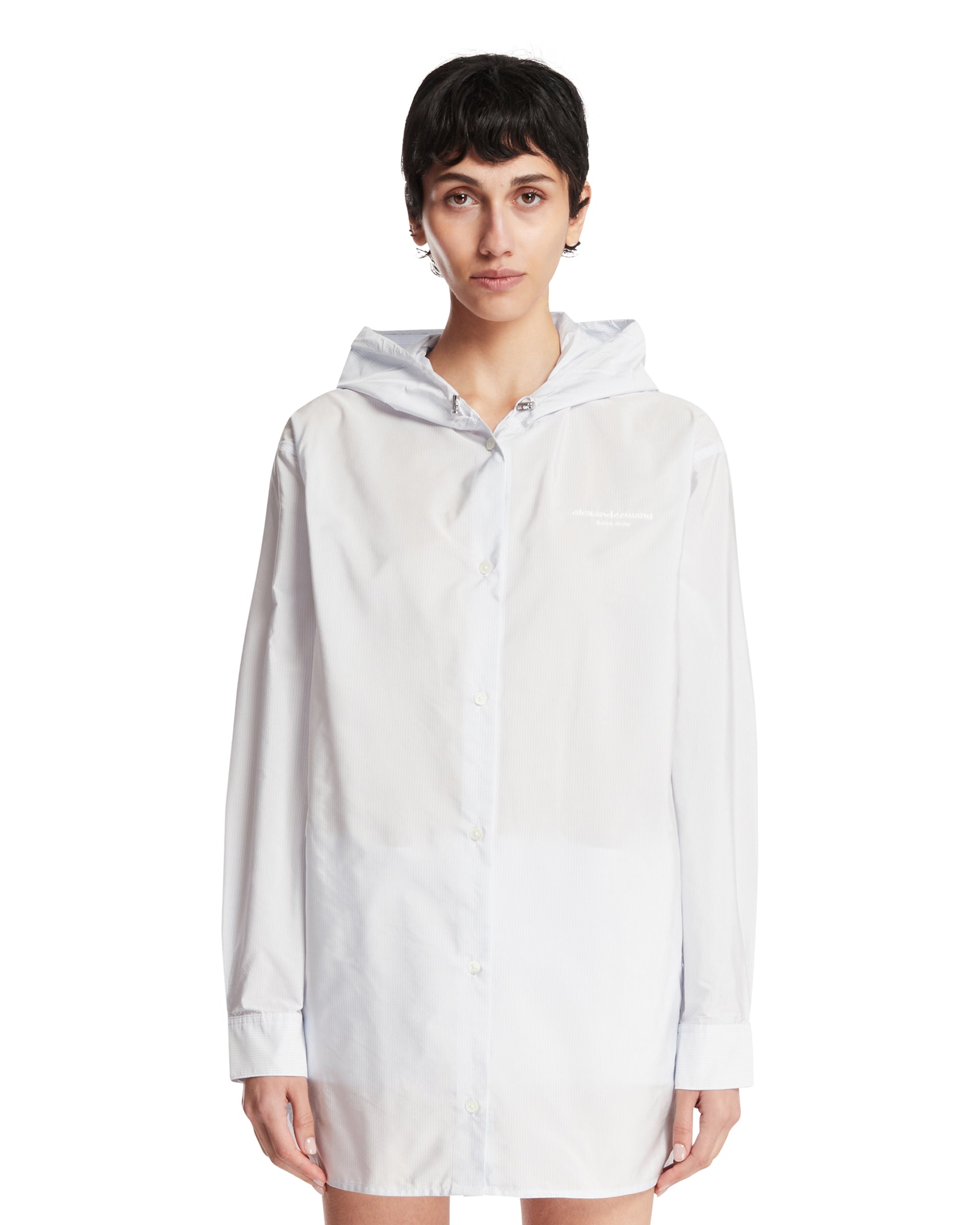 ALEXANDER WANG Track Jacket Con Cappuccio Bianca