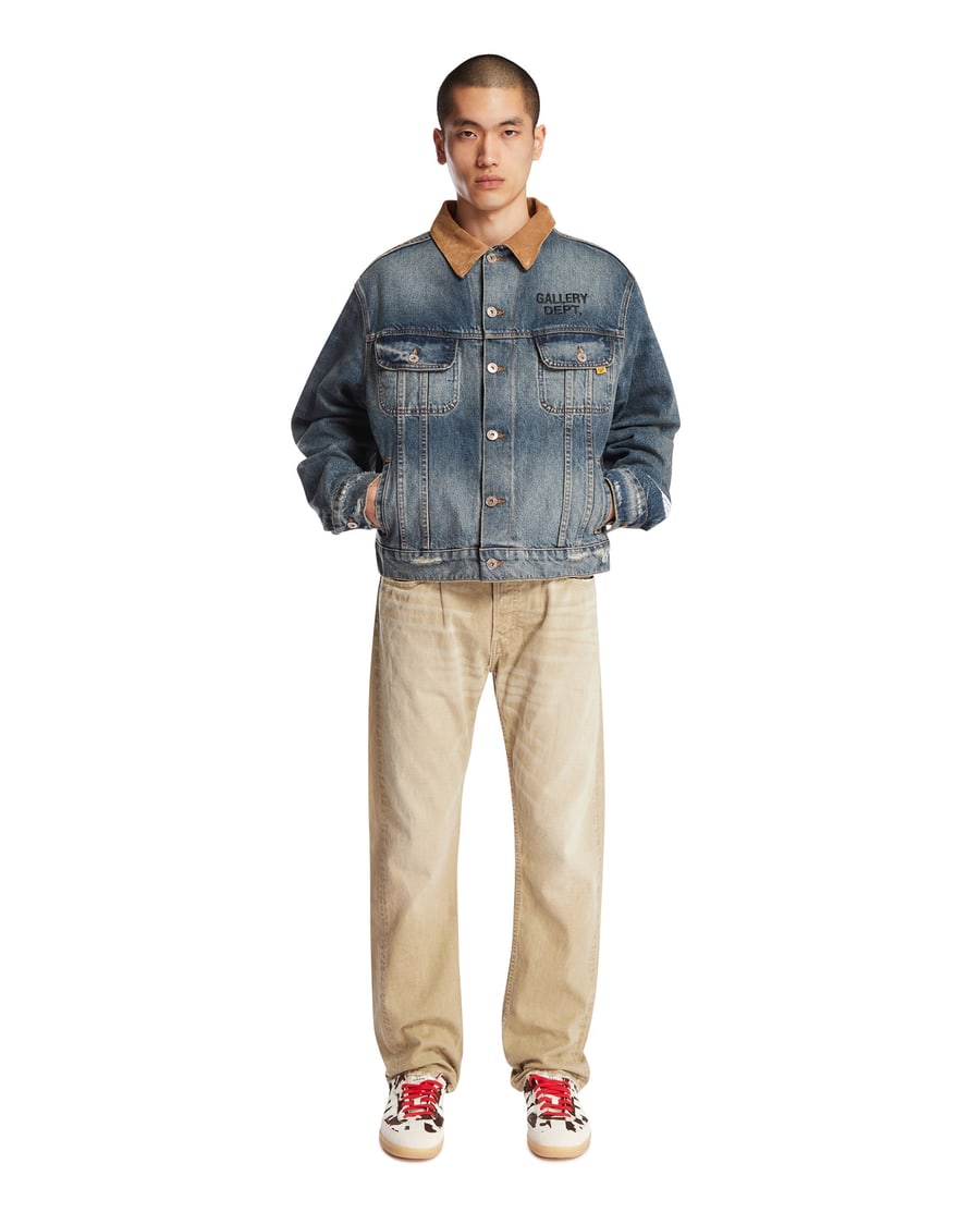 GALLERY DEPARTMENT Trucker Jacket Santa Fe In Denim Blu, view 3