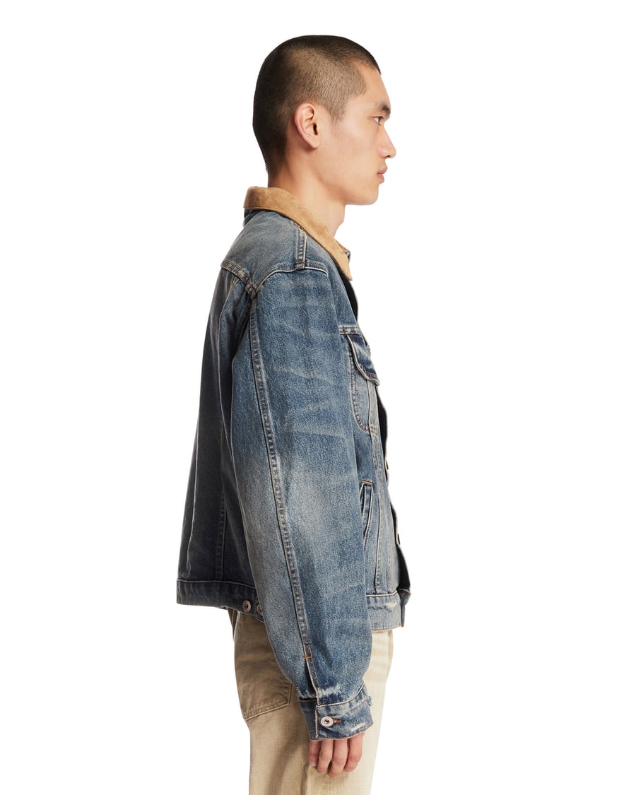GALLERY DEPARTMENT Trucker Jacket Santa Fe In Denim Blu, view 4