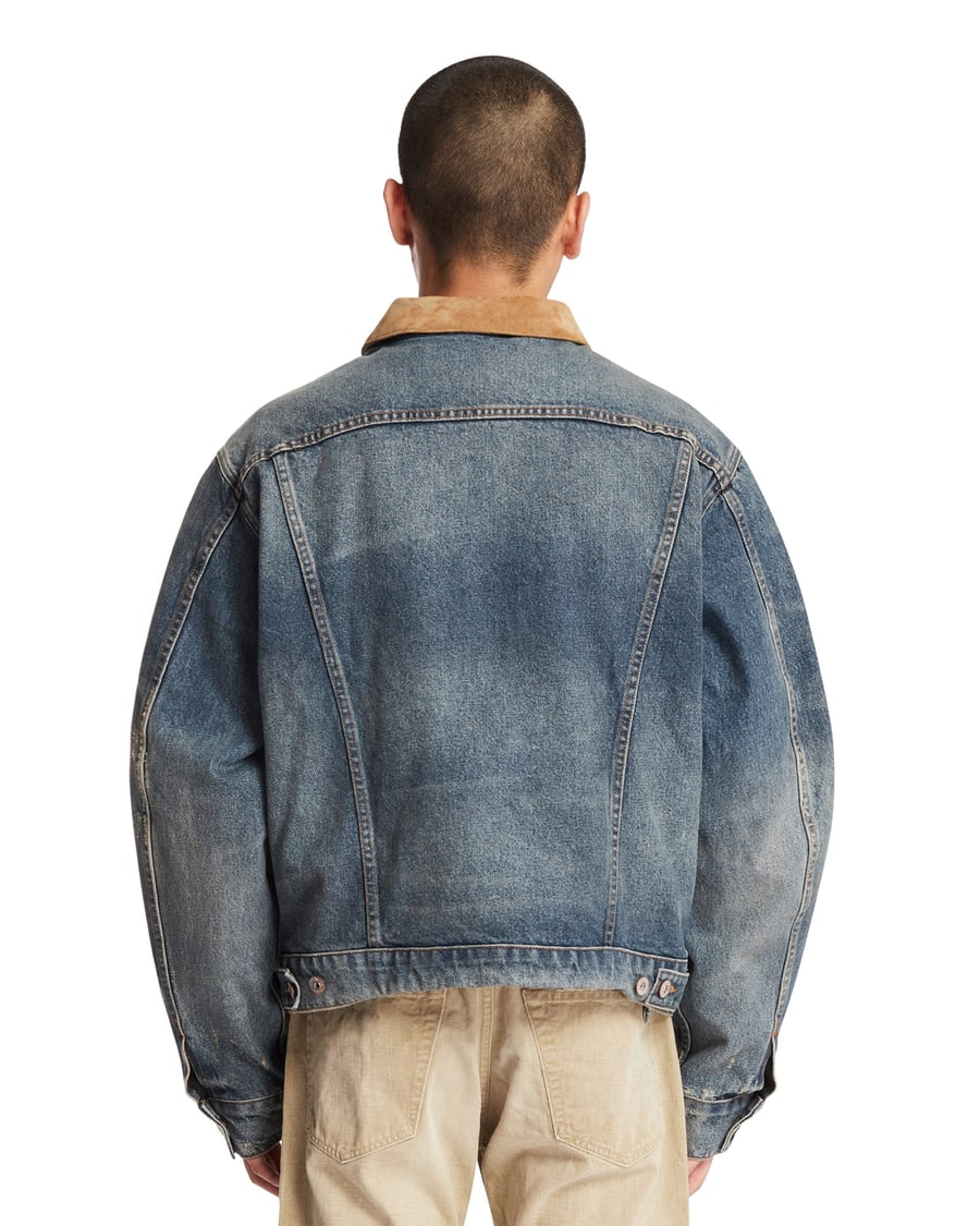 GALLERY DEPARTMENT Trucker Jacket Santa Fe In Denim Blu, view 5