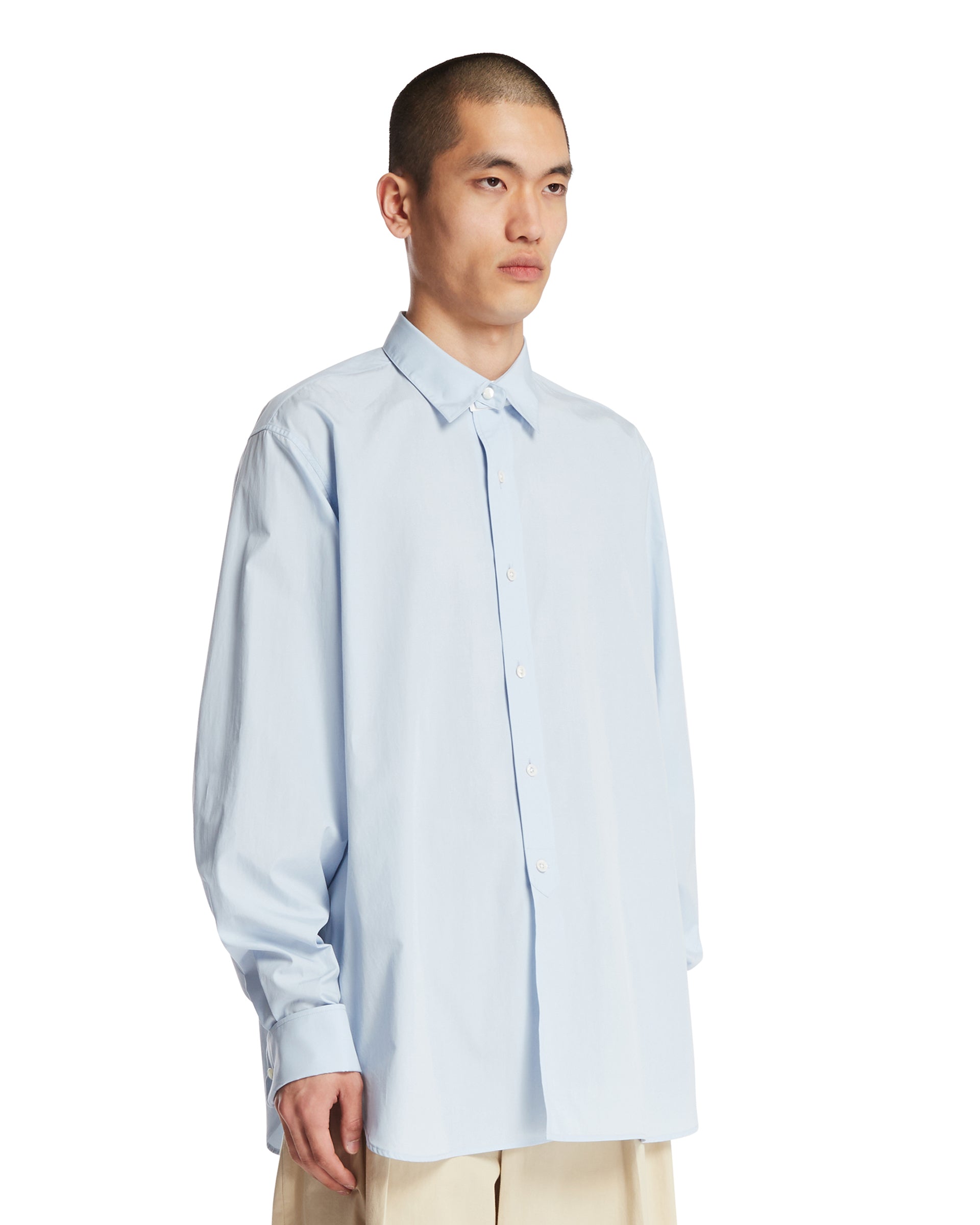 The Row Camicia Melchior In Cotone Azzurra, view 2