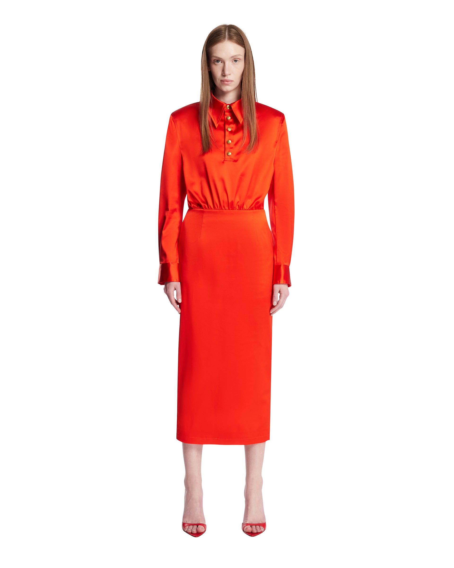 WILLY CHAVARRIA The Polo Dress Rosso