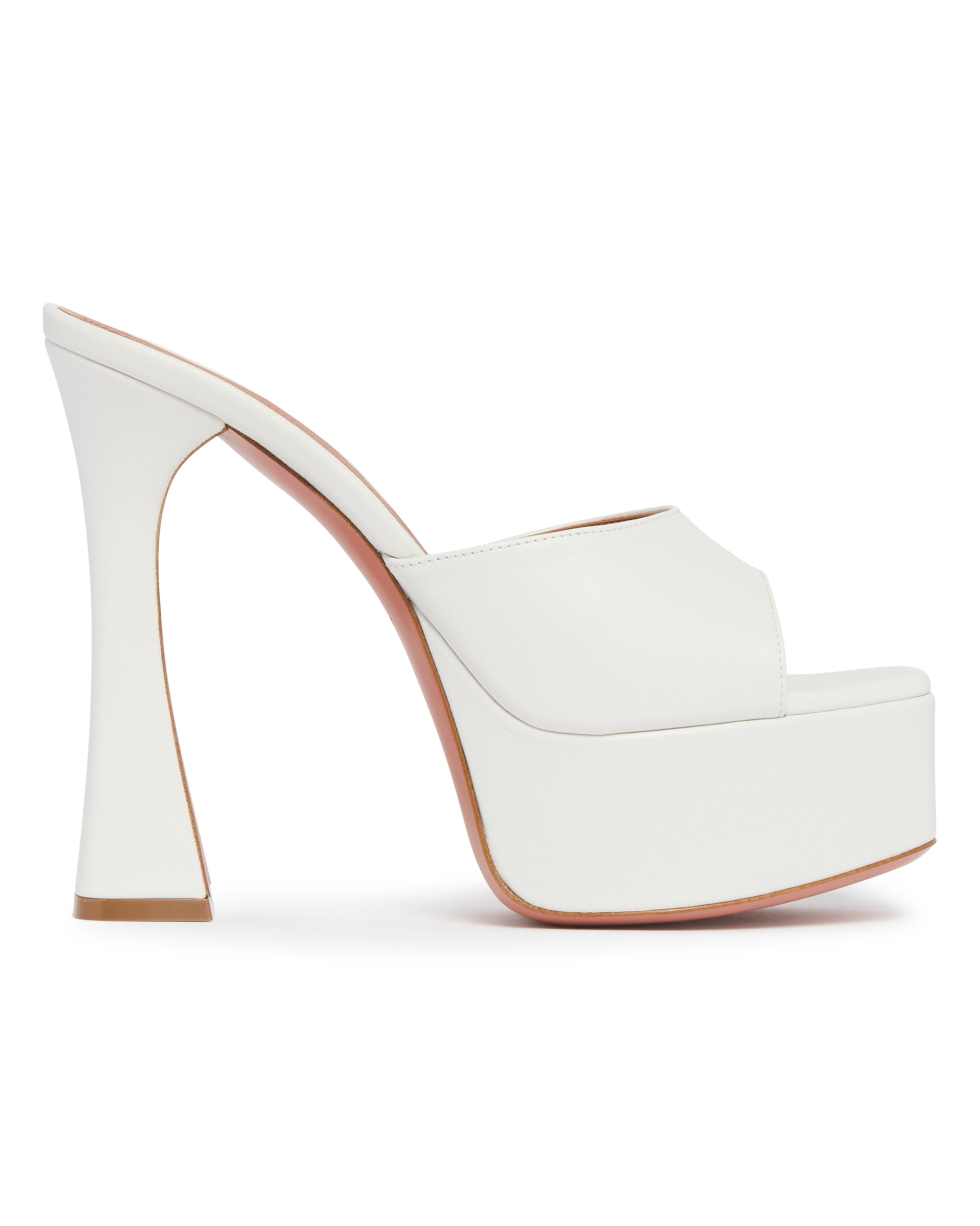 Amina Muaddi Mules Con Plateau Dalida Bianche, view 2