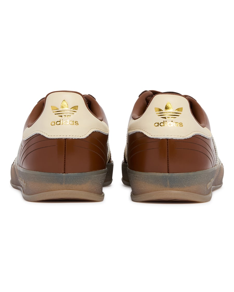 ADIDAS ORIGINALS Sneakers Gazelle Indoor In Pelle Marroni, view 6