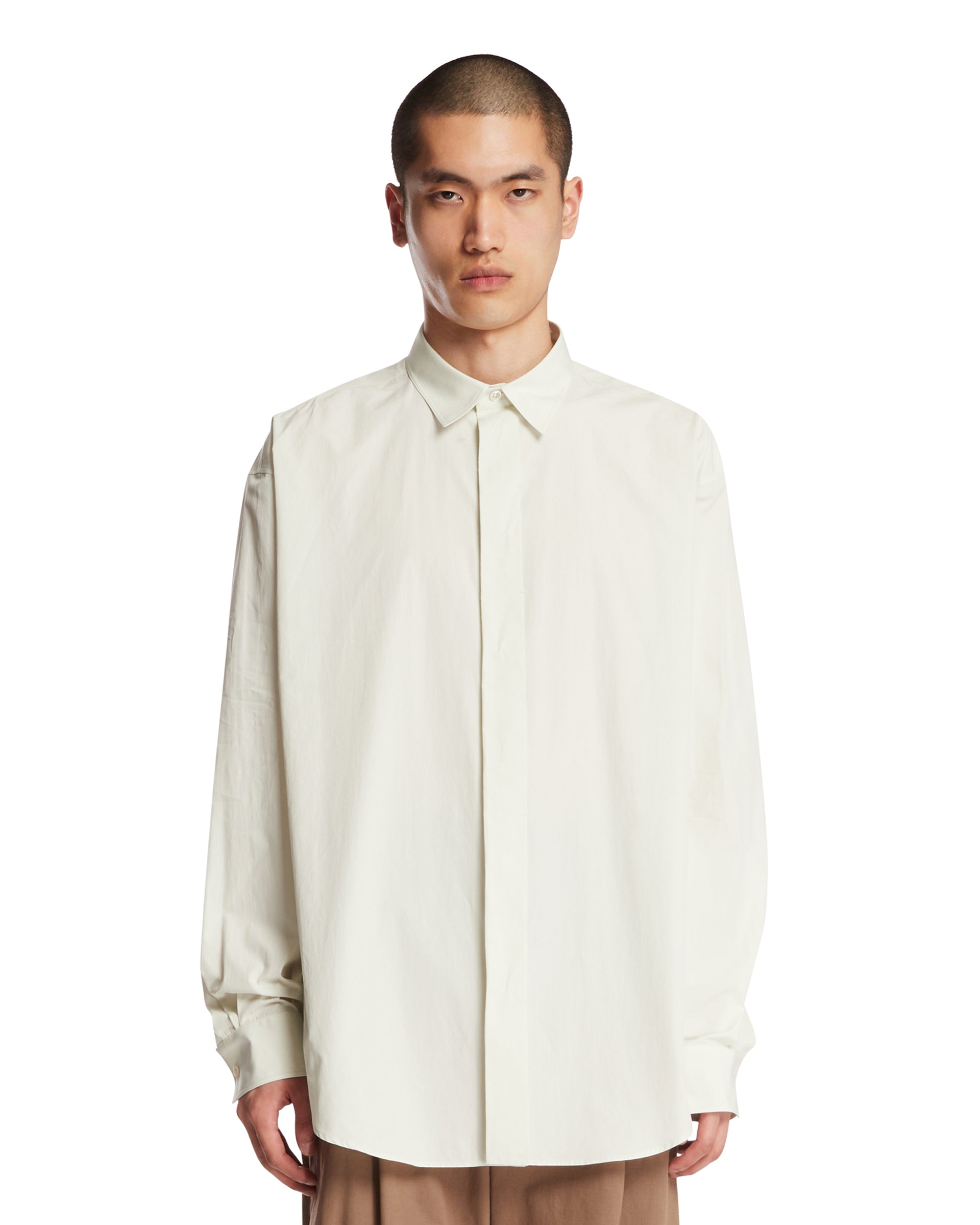 The Row Camicia in Cotone Nilo Verde