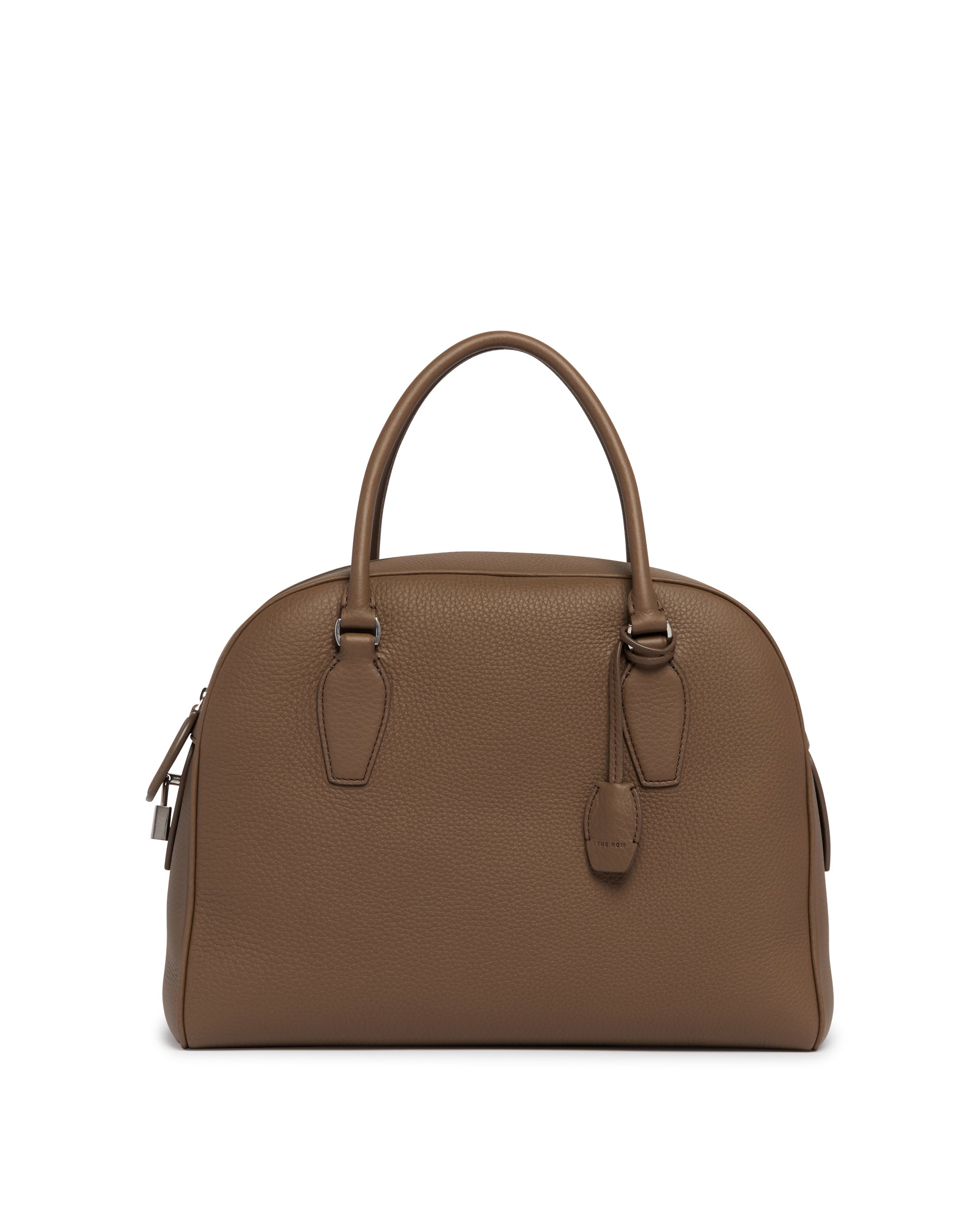 The Row Borsa India 12 in Pelle Marrone
