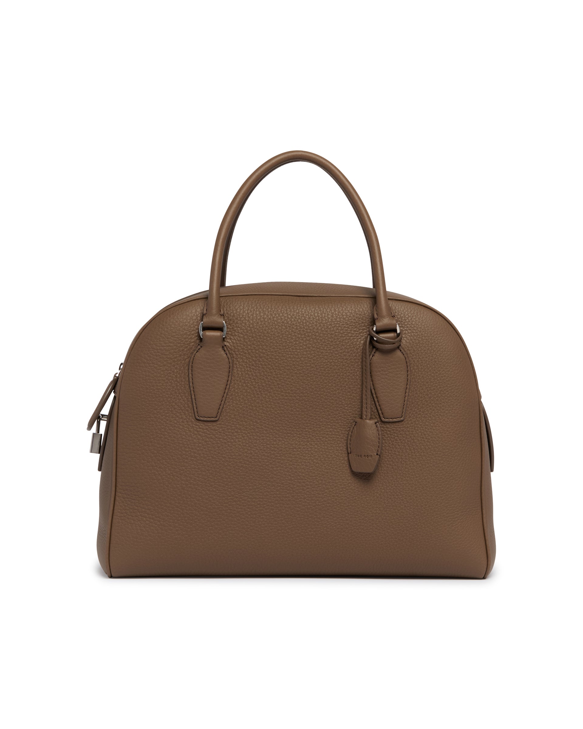 The Row Borsa India 12 in Pelle Marrone, view 2