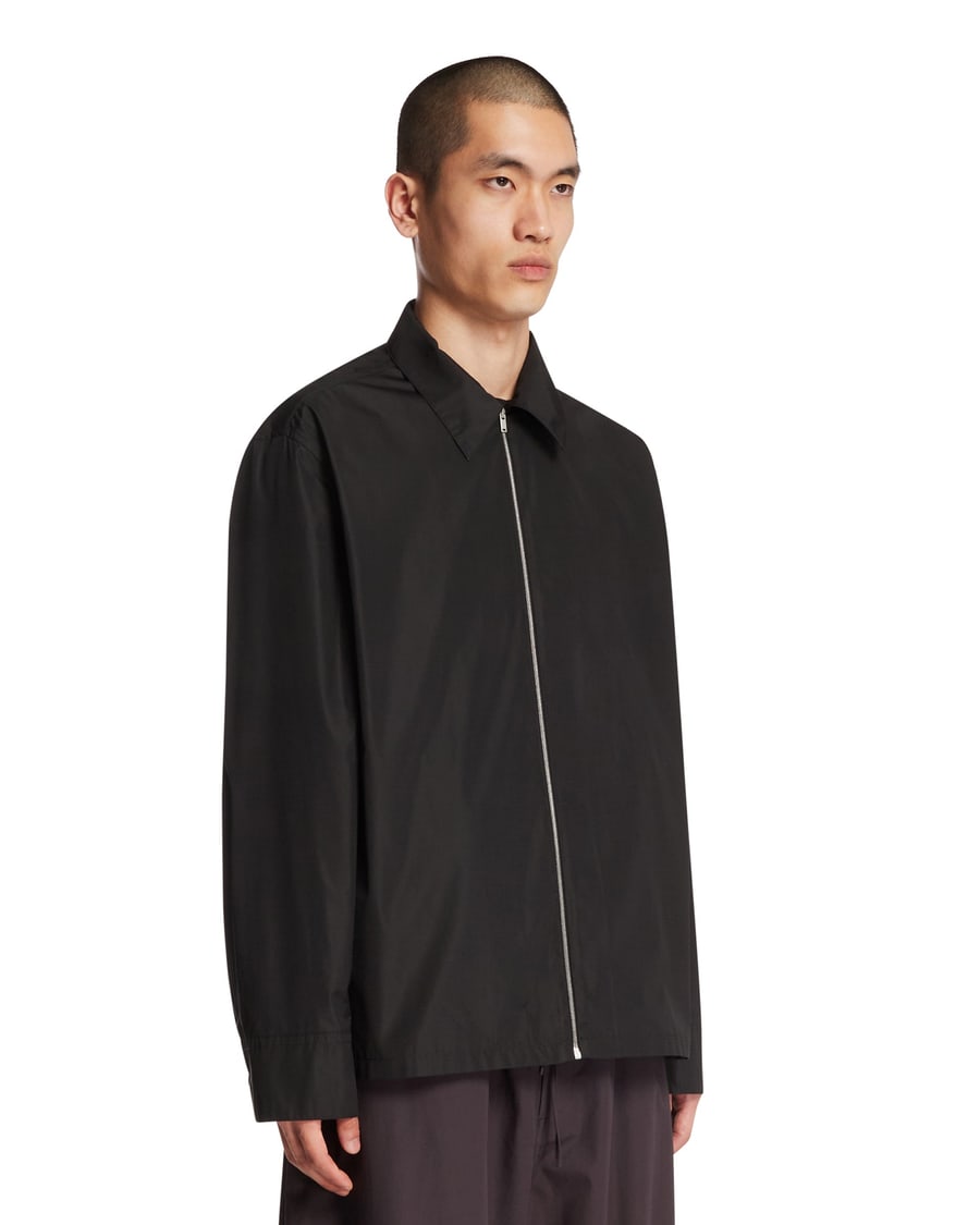 Jil Sander Giacca Con Zip Nera, view 2