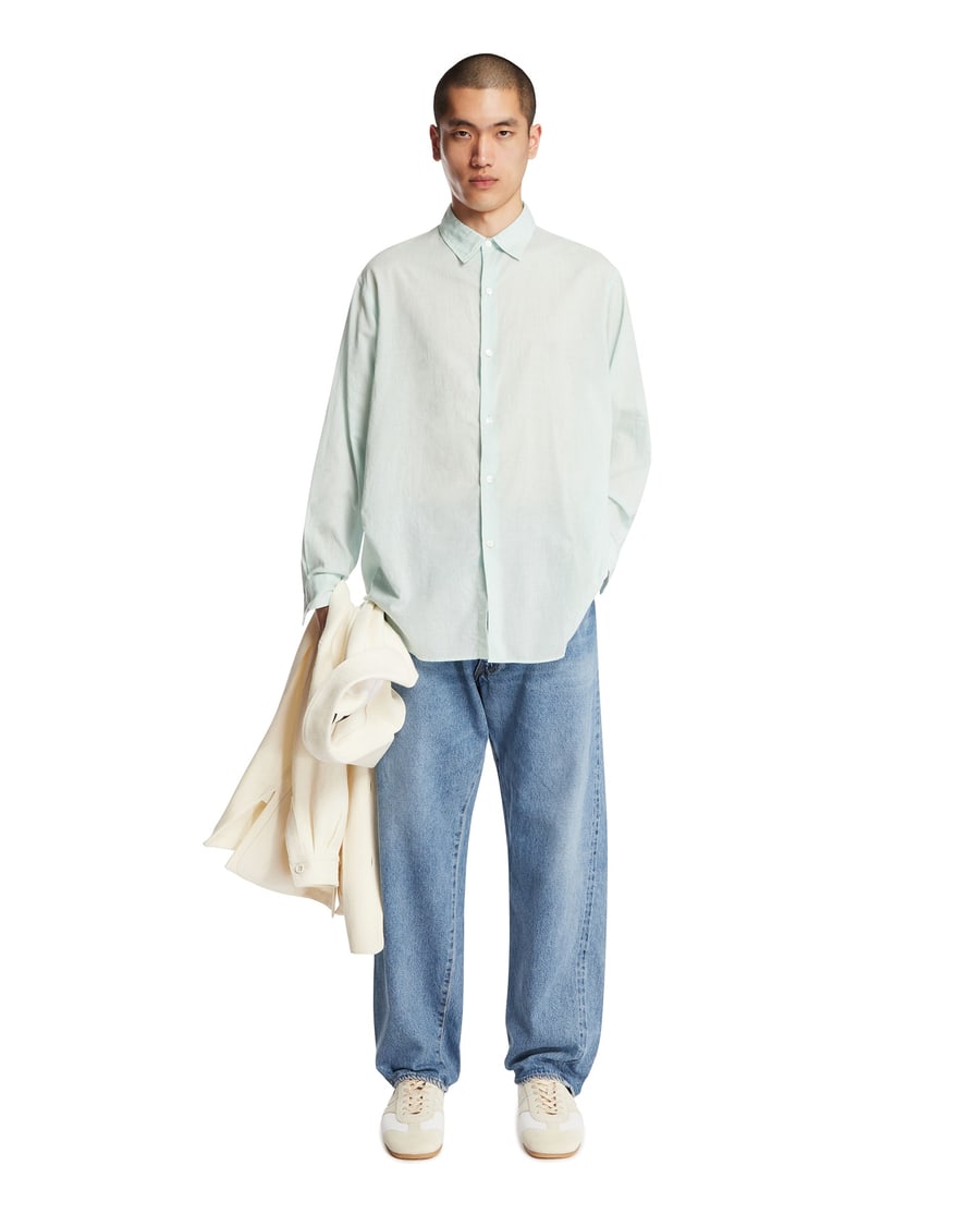 KAPTAIN SUNSHINE Camicia In Cotone Verde, view 3