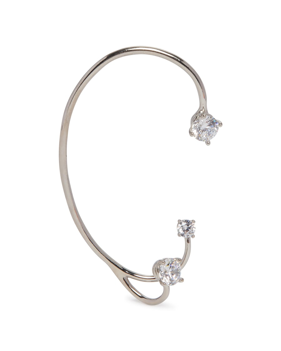 PANCONESI Three Point Ear Cuff Argentato, view 2