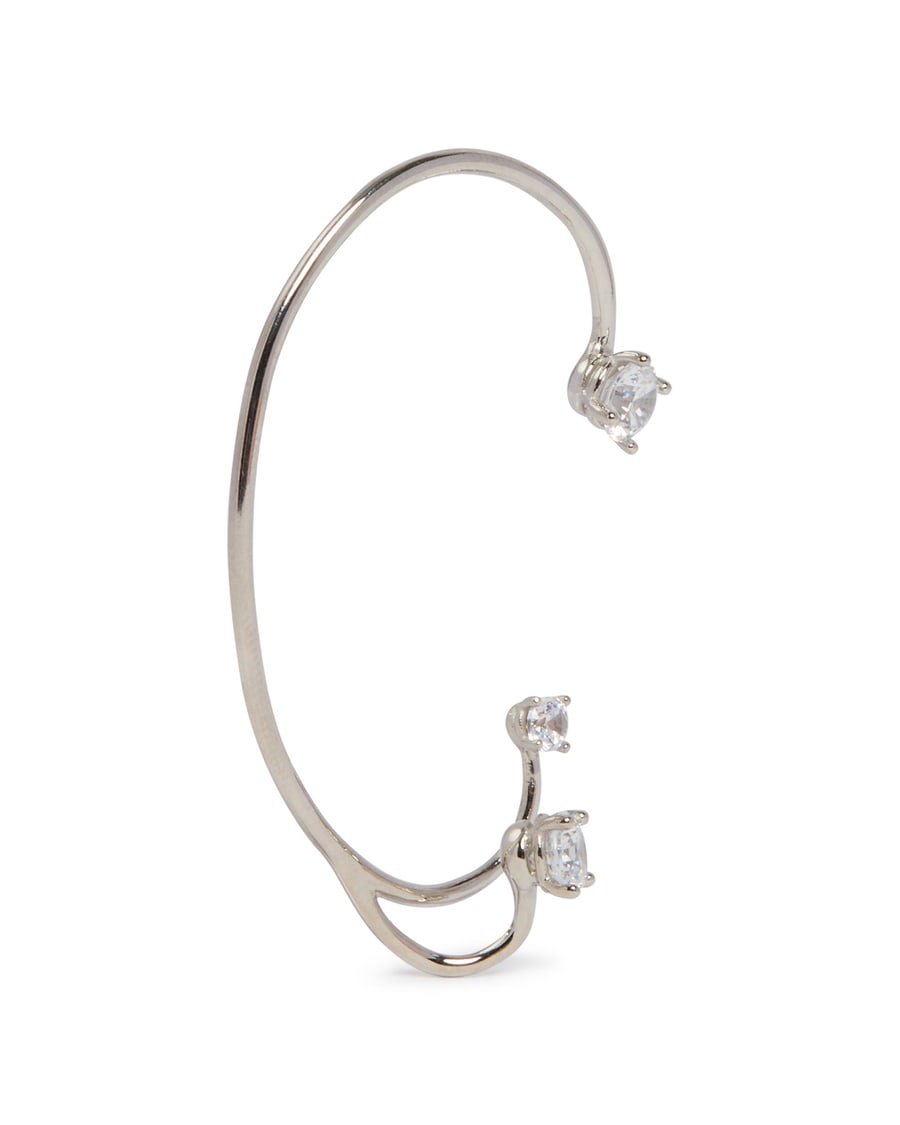 PANCONESI Three Point Ear Cuff Argentato, view 3