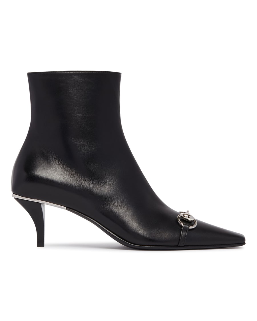Gucci Stivaletti Vittoria In Pelle Neri, view 2