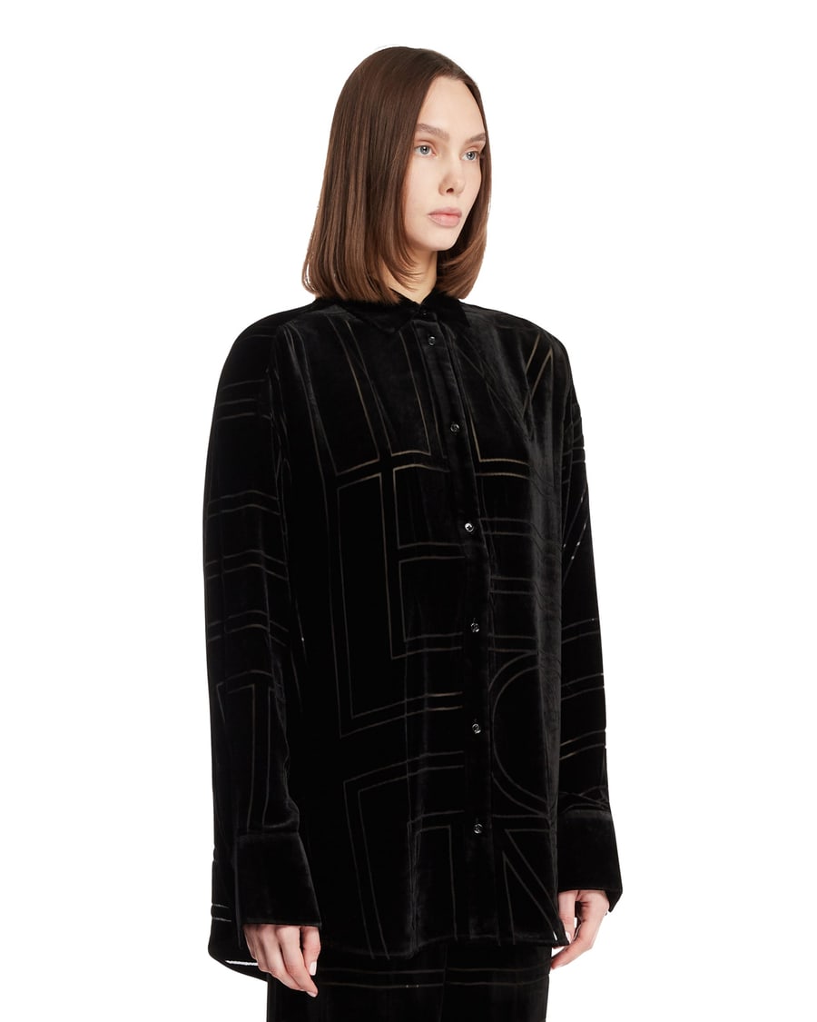 Toteme Top Monogram Nero, view 2