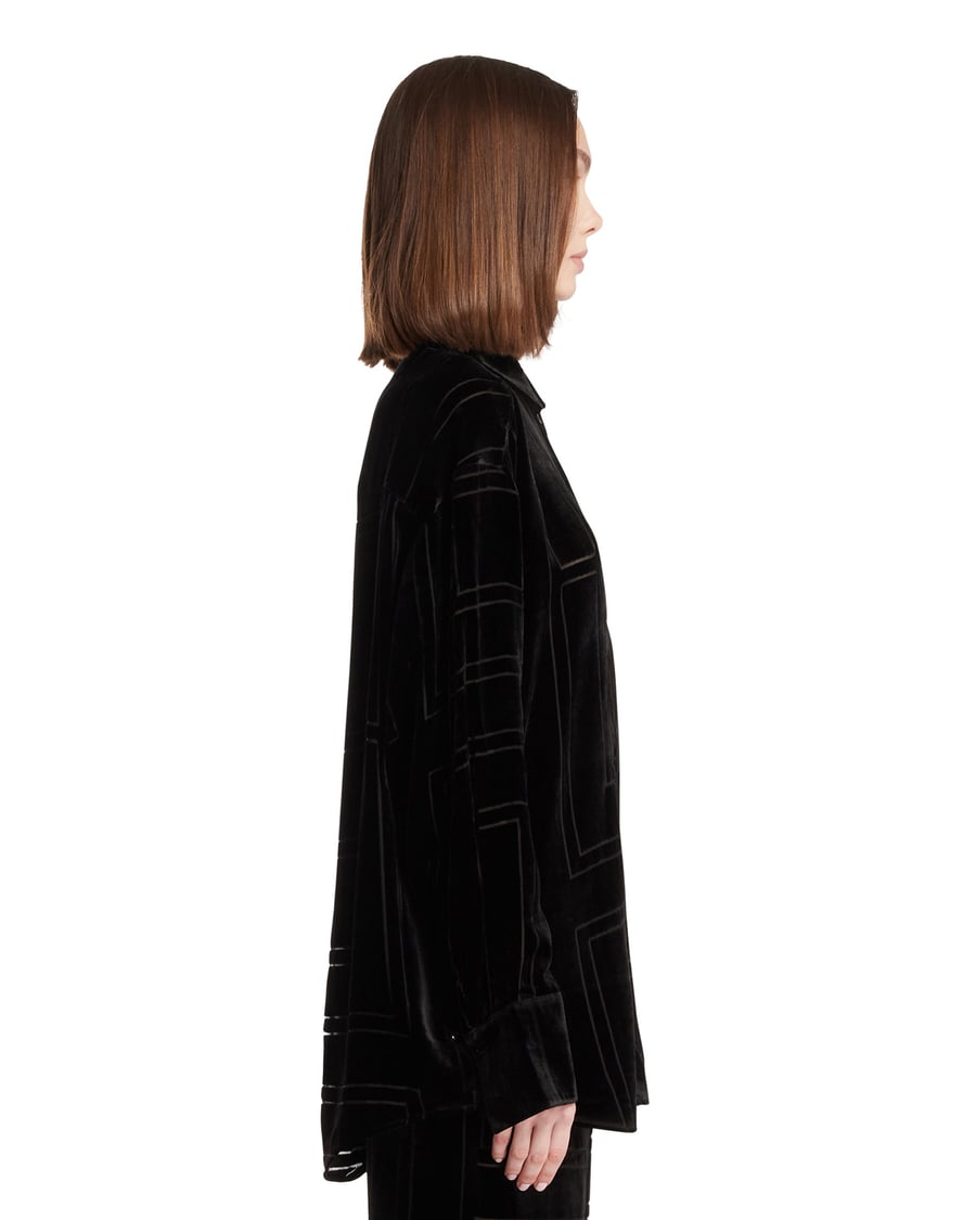 Toteme Top Monogram Nero, view 4