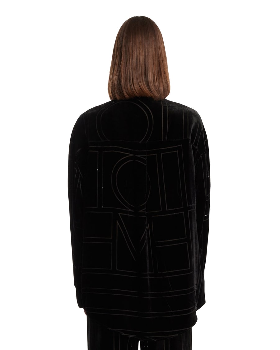 Toteme Top Monogram Nero, view 5
