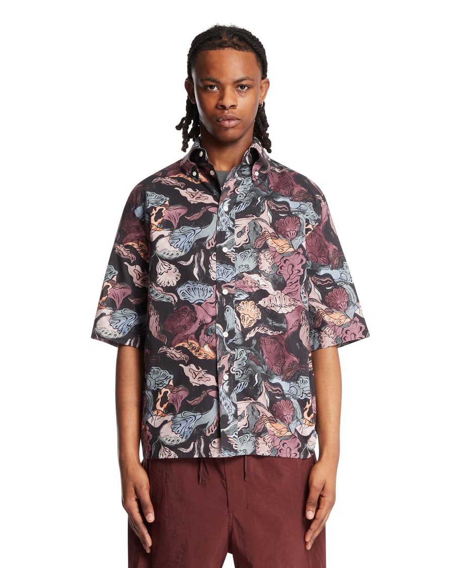 Lemaire Camicia Stampata Multicolore