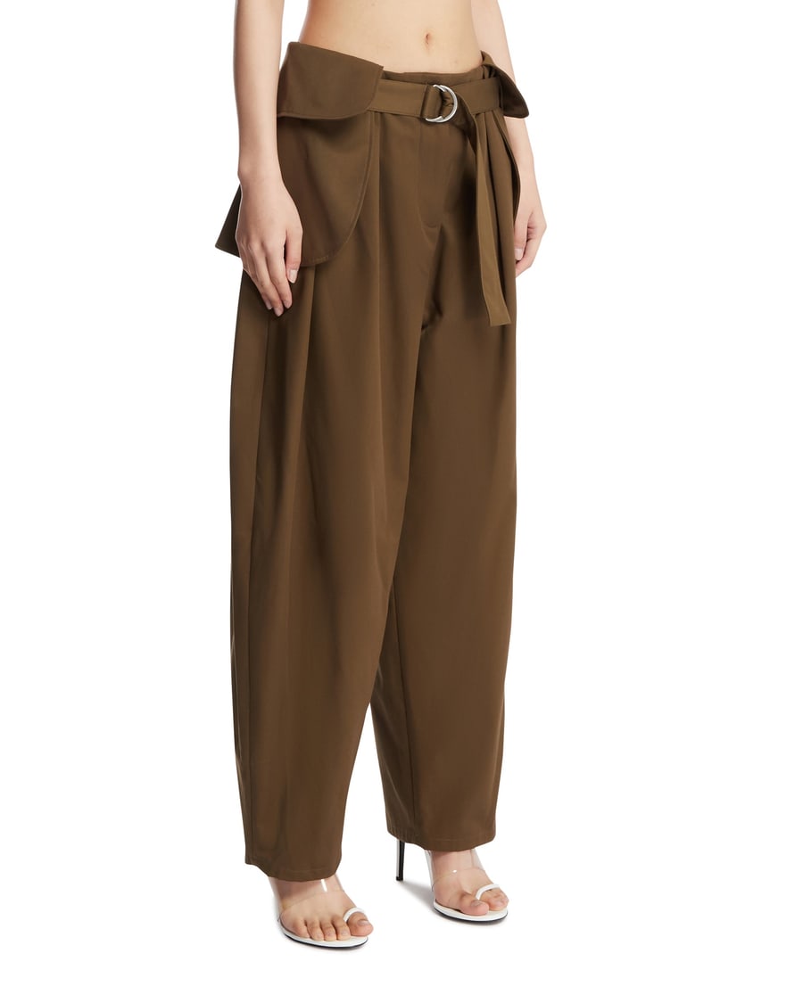 Loewe Pantaloni Con Maxi Tasche Verdi, view 2