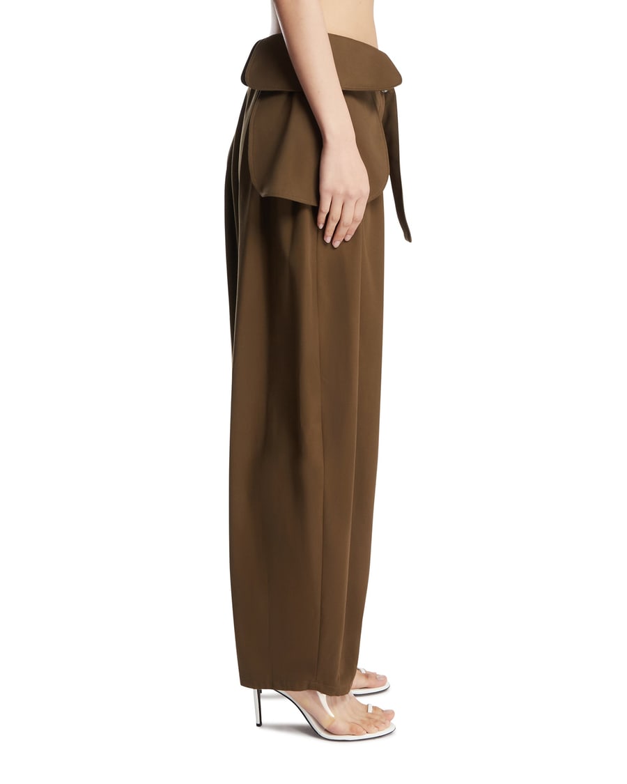 Loewe Pantaloni Con Maxi Tasche Verdi, view 4