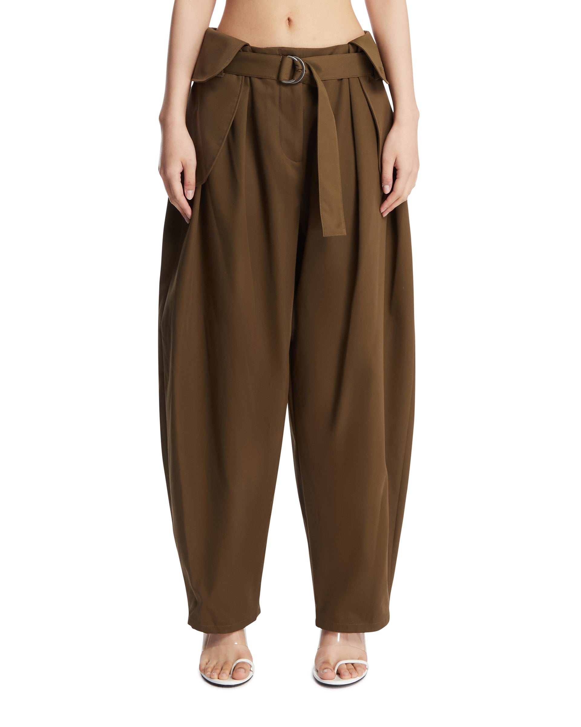 Loewe Pantaloni Con Maxi Tasche Verdi