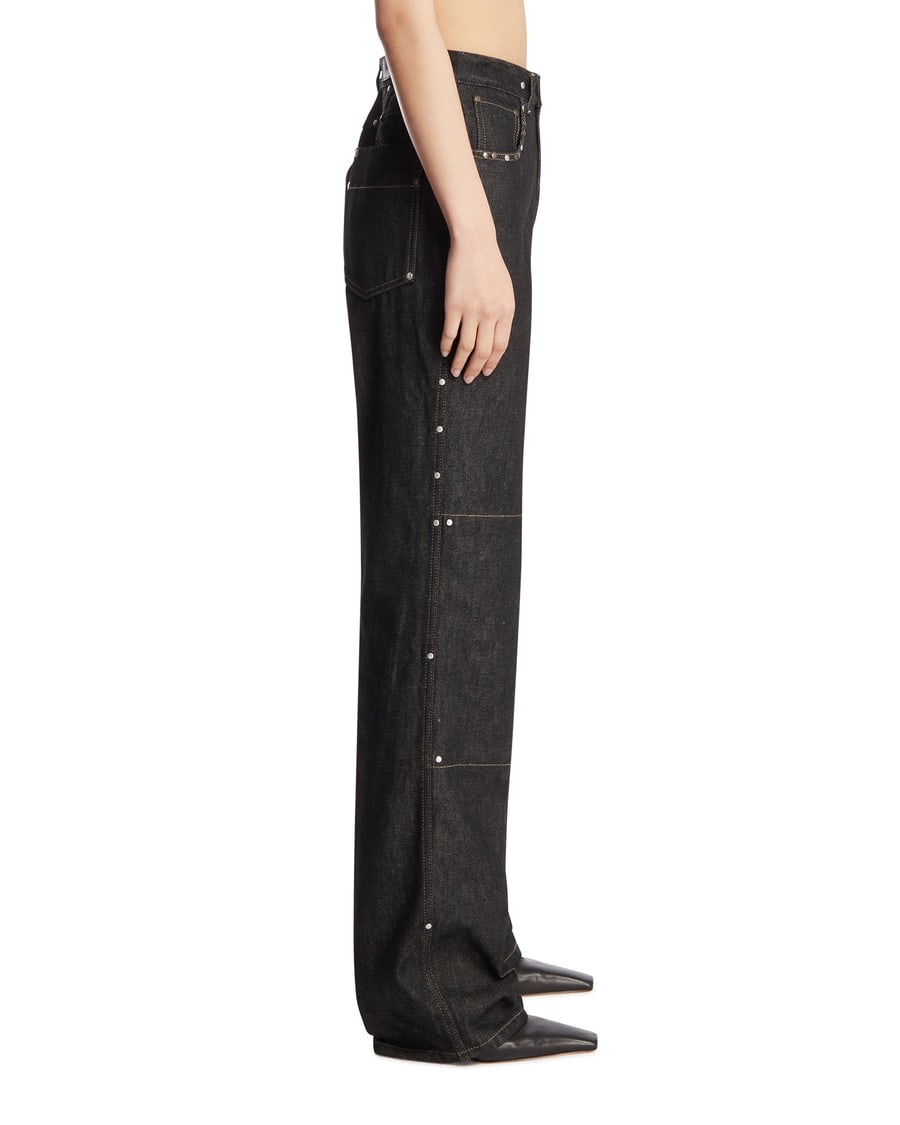Lemaire Jeans Con Borchie Blu, view 4