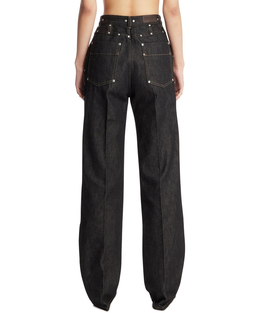 Lemaire Jeans Con Borchie Blu, view 5
