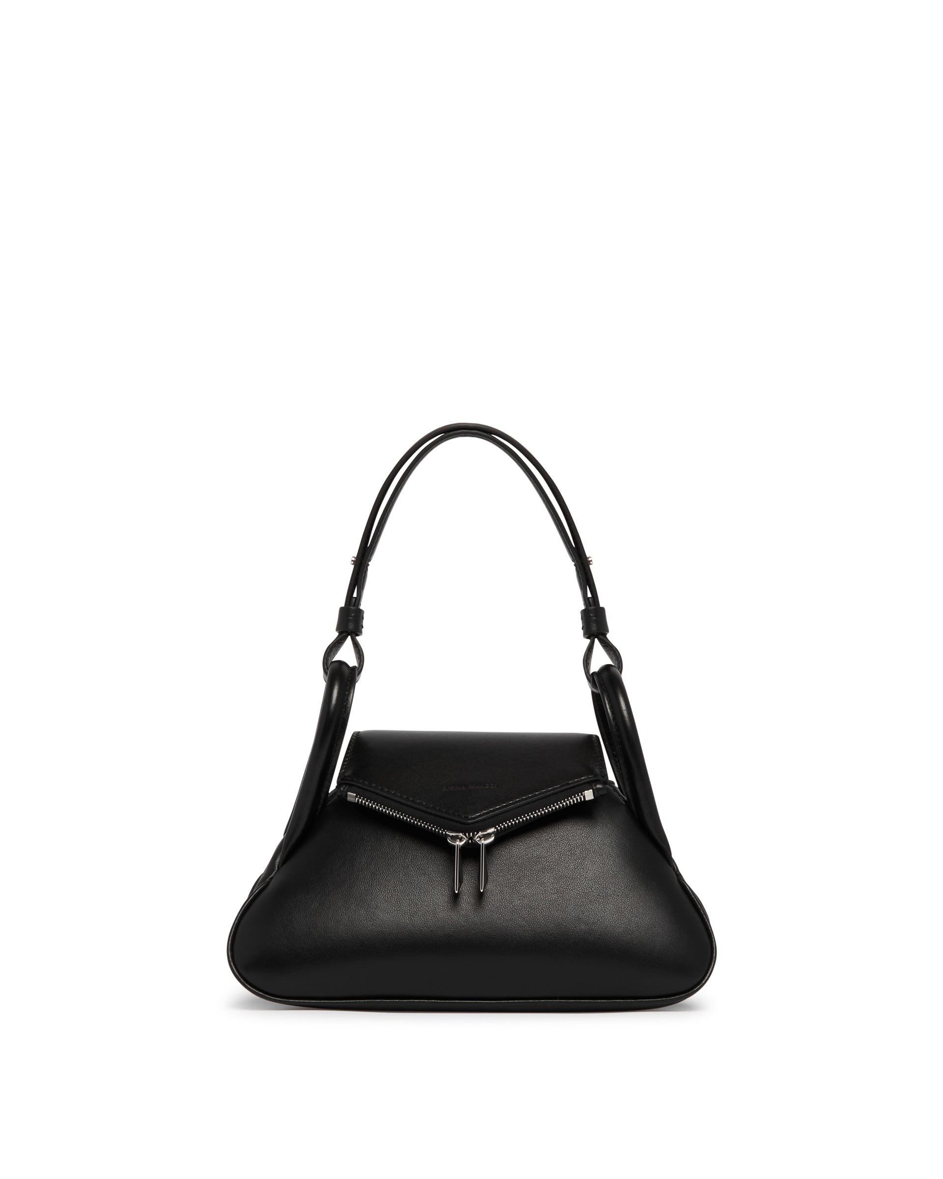 Amina Muaddi Borsa Tote Gemini Piccola Nera