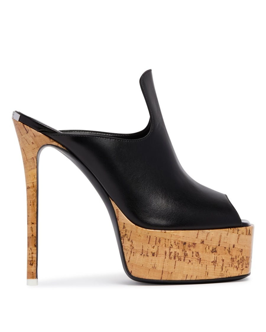 The Attico Mules Irmelin In Pelle Nere