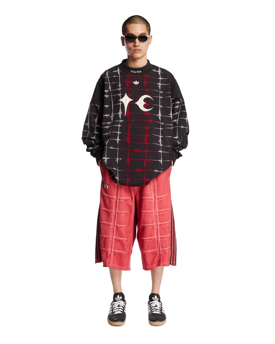 ADIDAS ORIGINALS Thug Club x Adidas Originals Sweat Jort Rossi, view 3