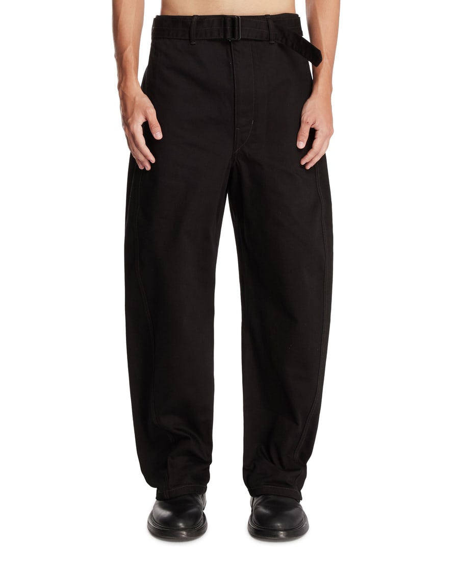 Lemaire Pantaloni Twisted Neri