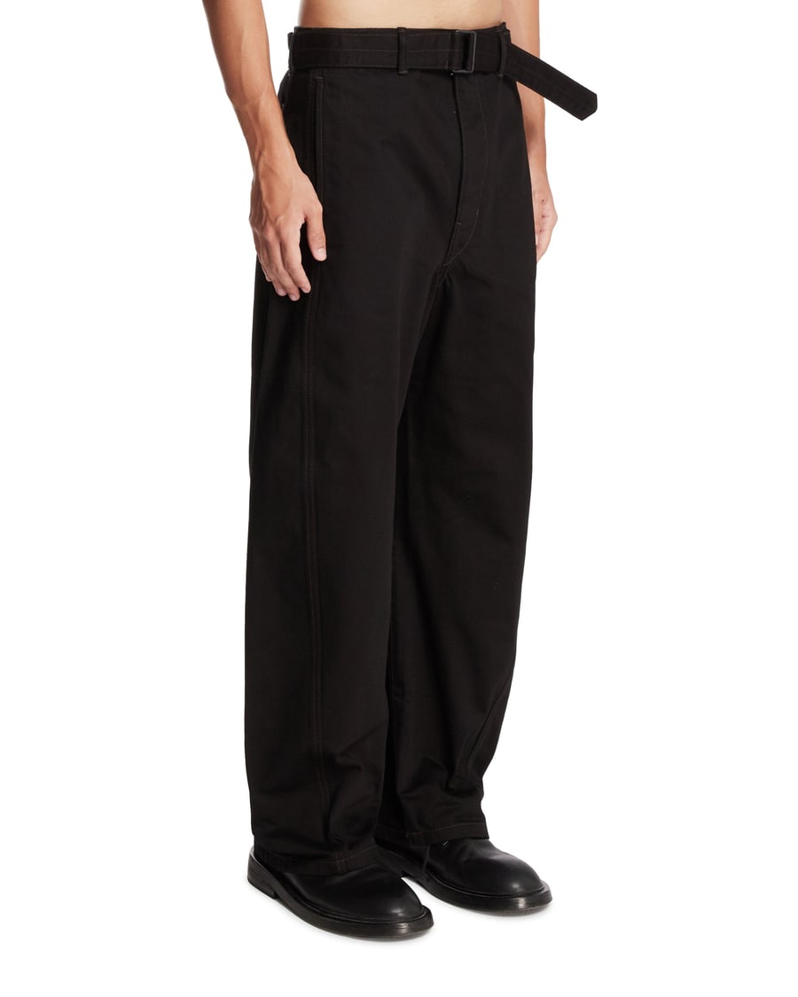 Lemaire Pantaloni Twisted Neri, view 2