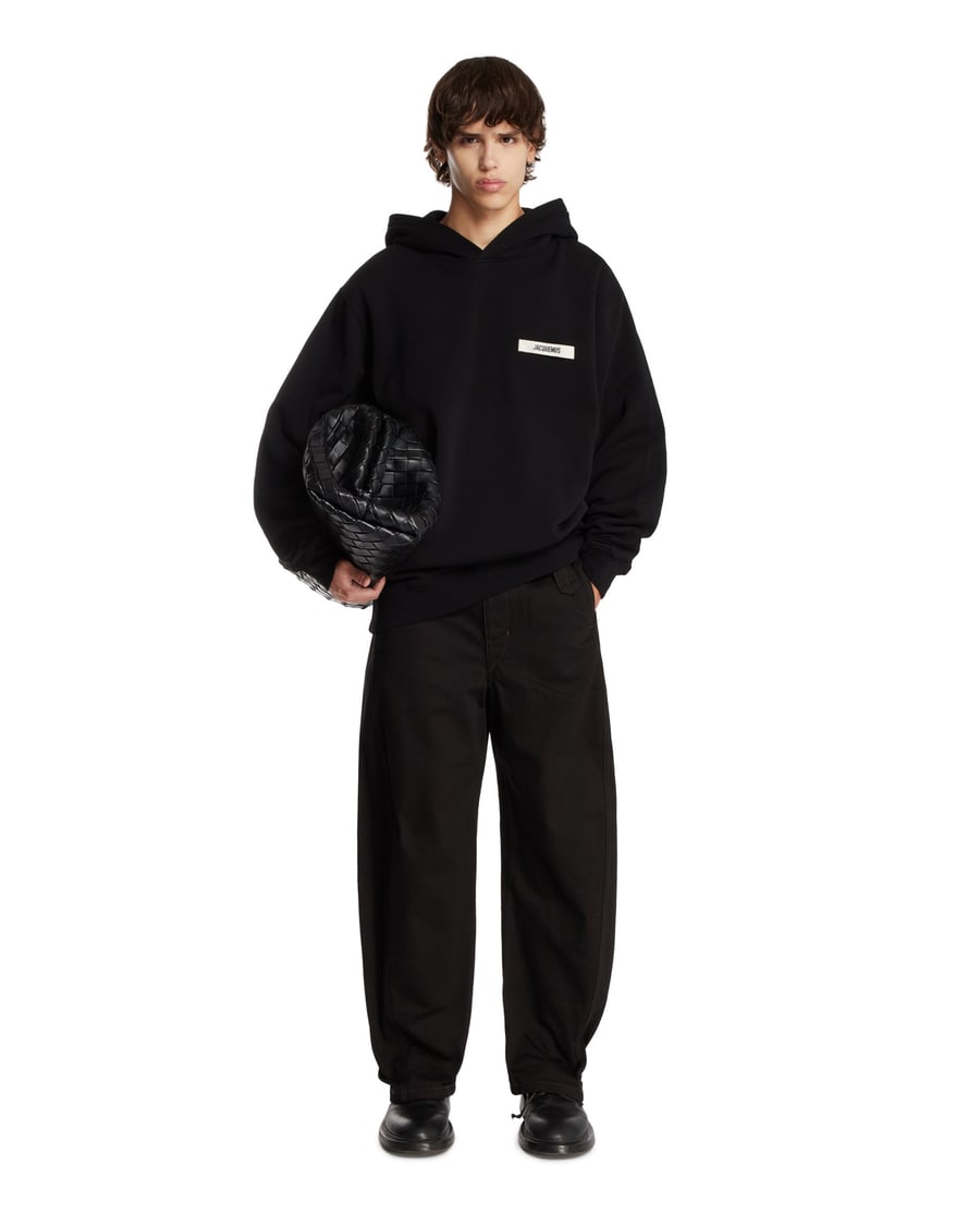 Lemaire Pantaloni Twisted Neri, view 3
