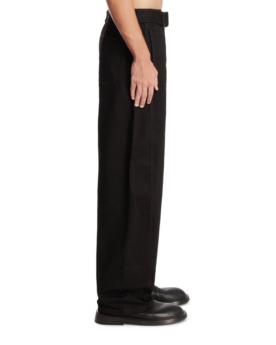 Lemaire Pantaloni Twisted Neri, view 4