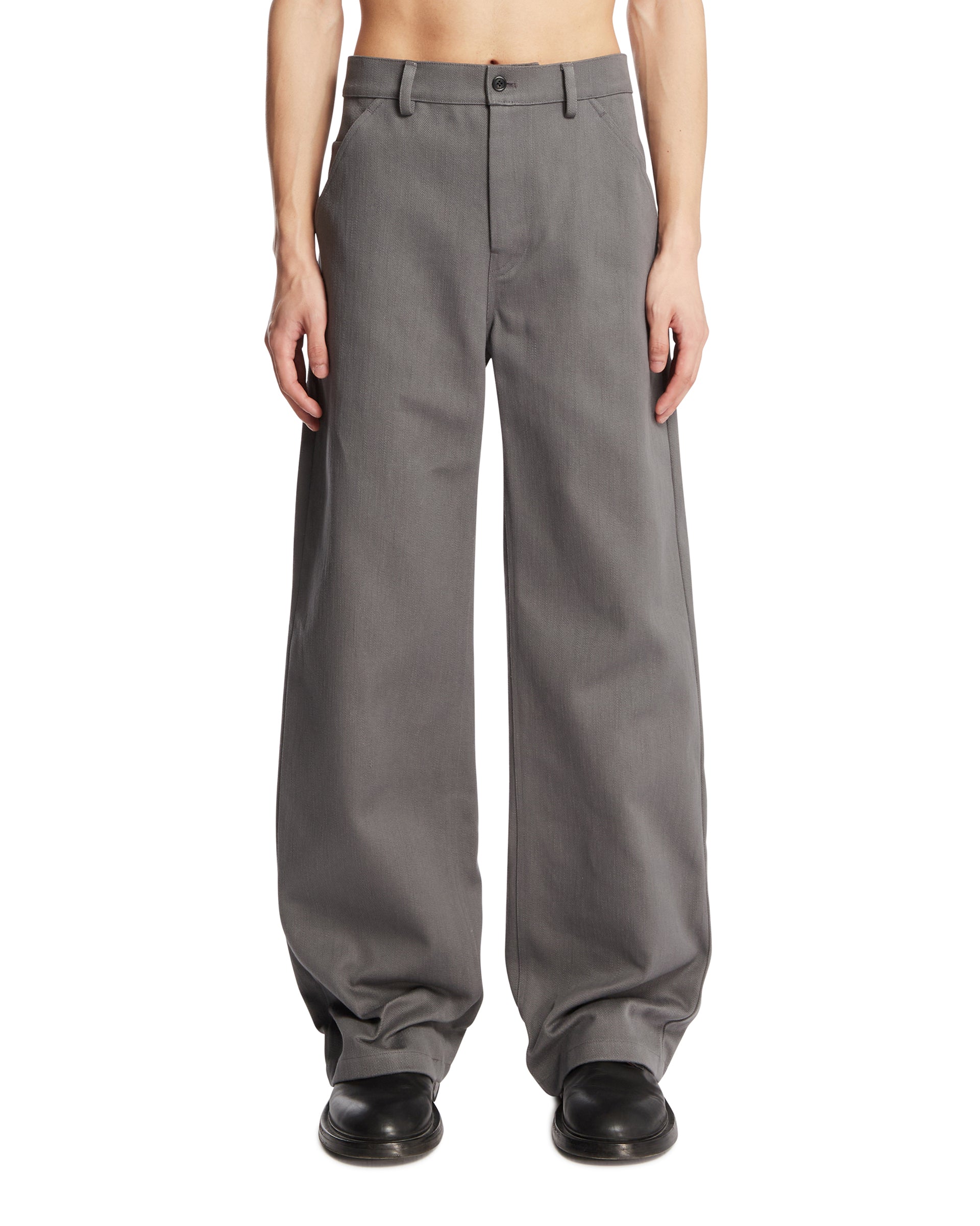 RIER Pantaloni In Cotone Grigi