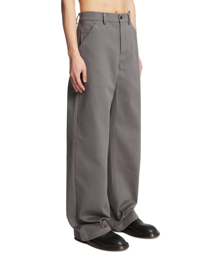 RIER Pantaloni In Cotone Grigi, view 2