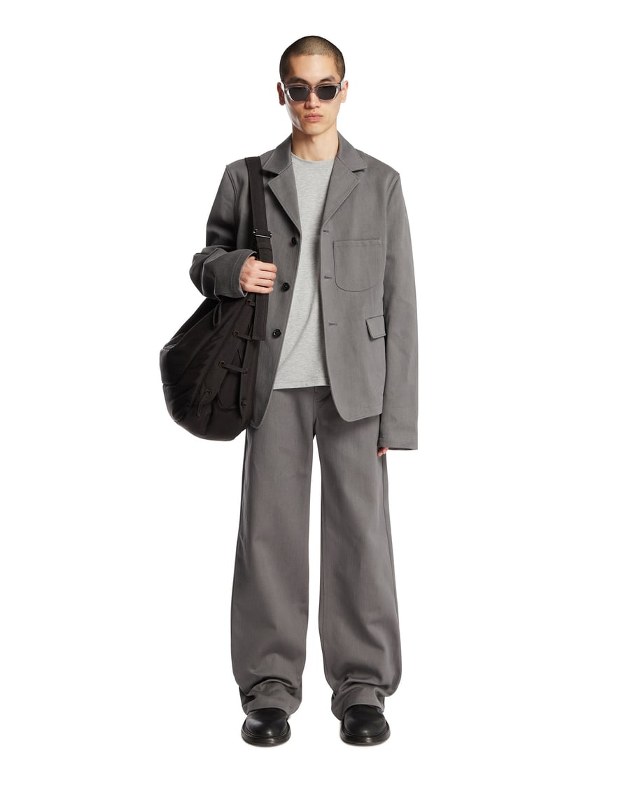 RIER Pantaloni In Cotone Grigi, view 3