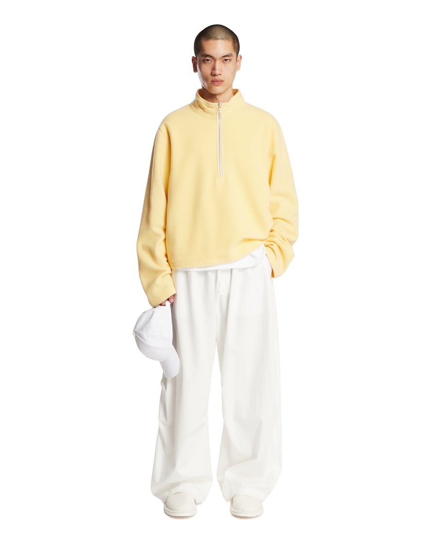 RIER Maglione In Pile Di Lana Giallo, view 3