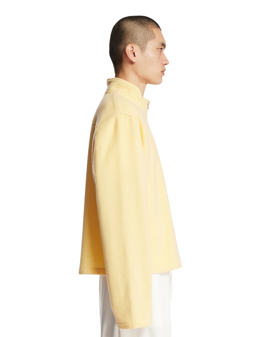 RIER Maglione In Pile Di Lana Giallo, view 4