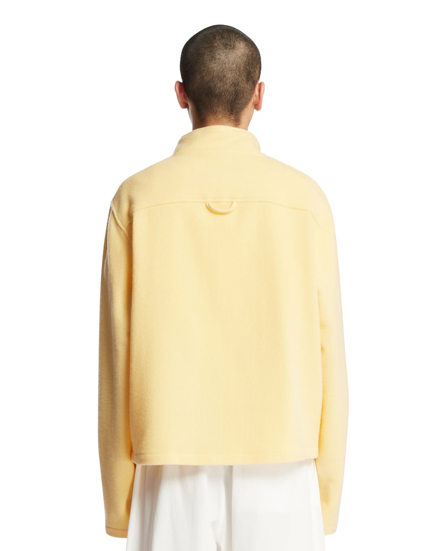 RIER Maglione In Pile Di Lana Giallo, view 5