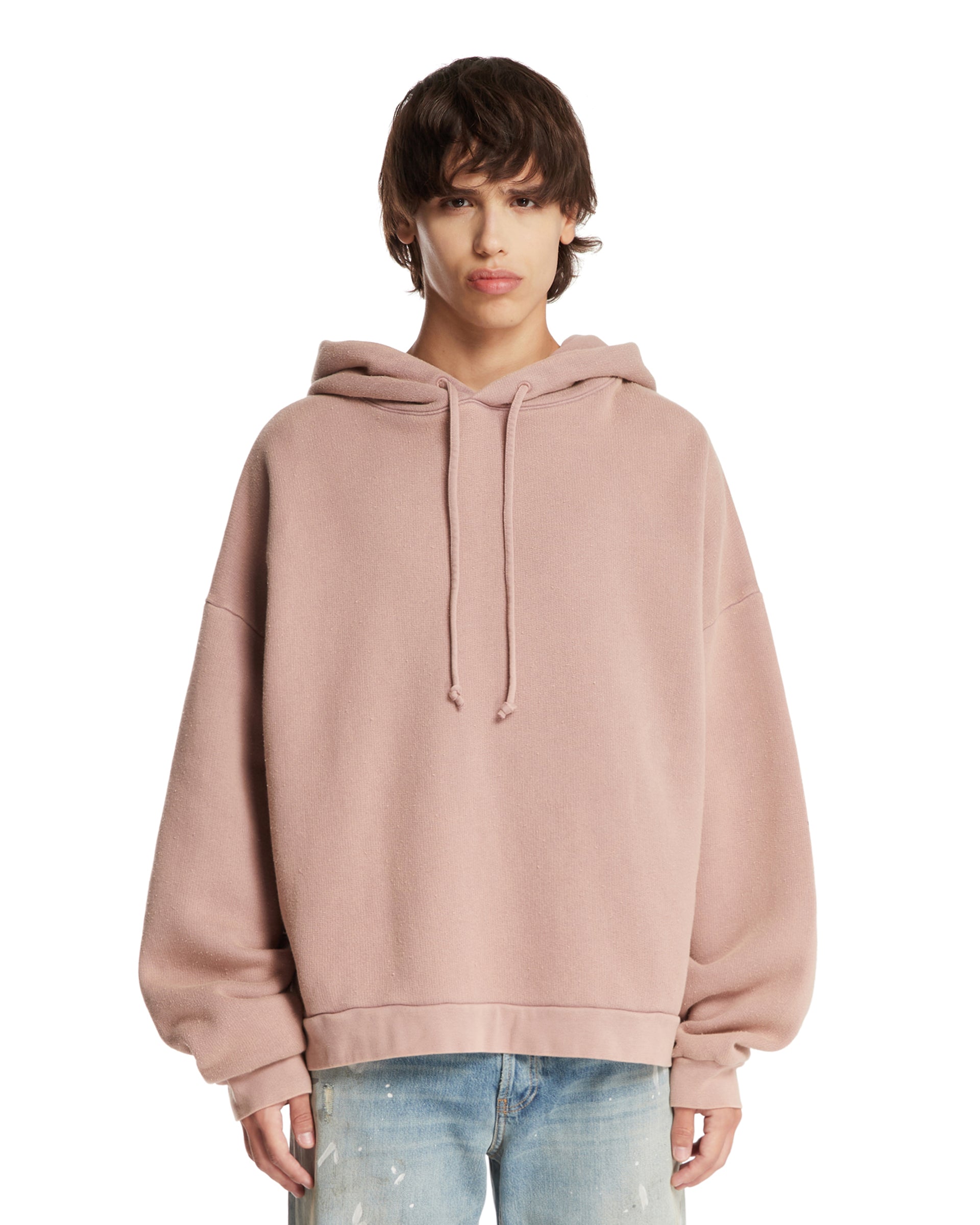 ACNE STUDIOS Felpa Oversize Con Logo Rosa