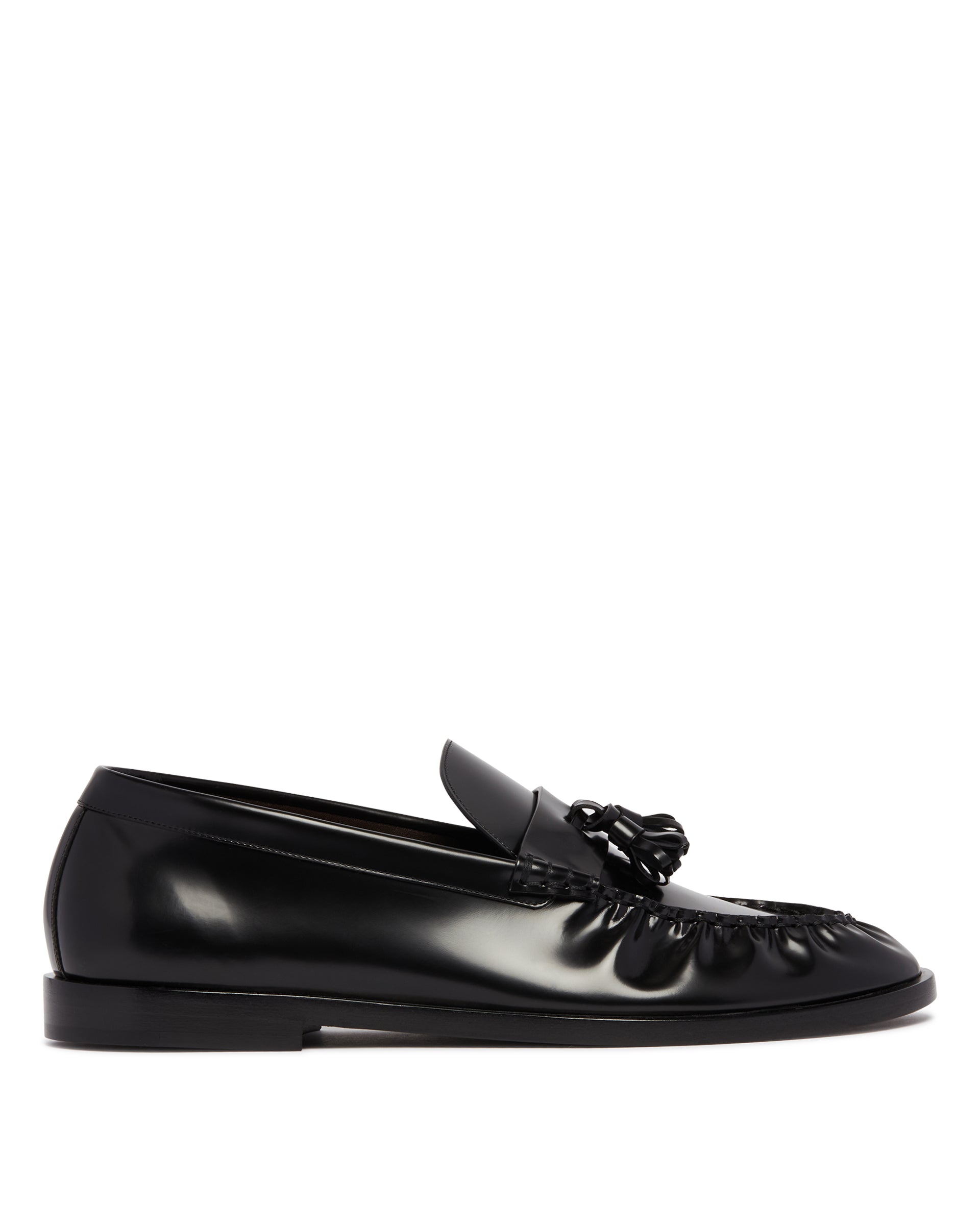 The Row Mocassini In Pelle Neri Lucidi