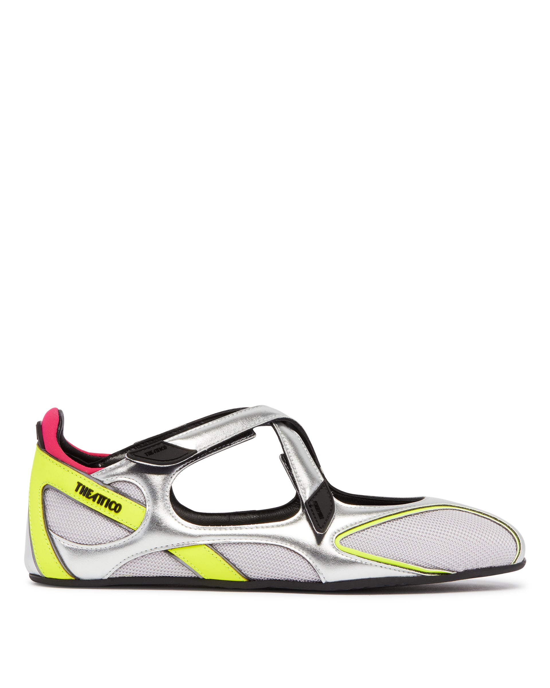 The Attico Ballerine Flat Floor 01 Argentate