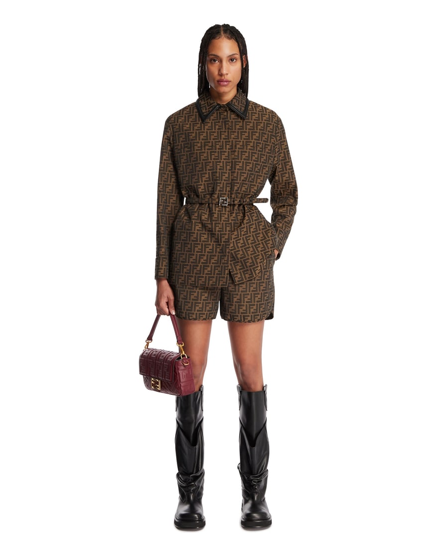 Fendi Giacca FF Marrone, view 3