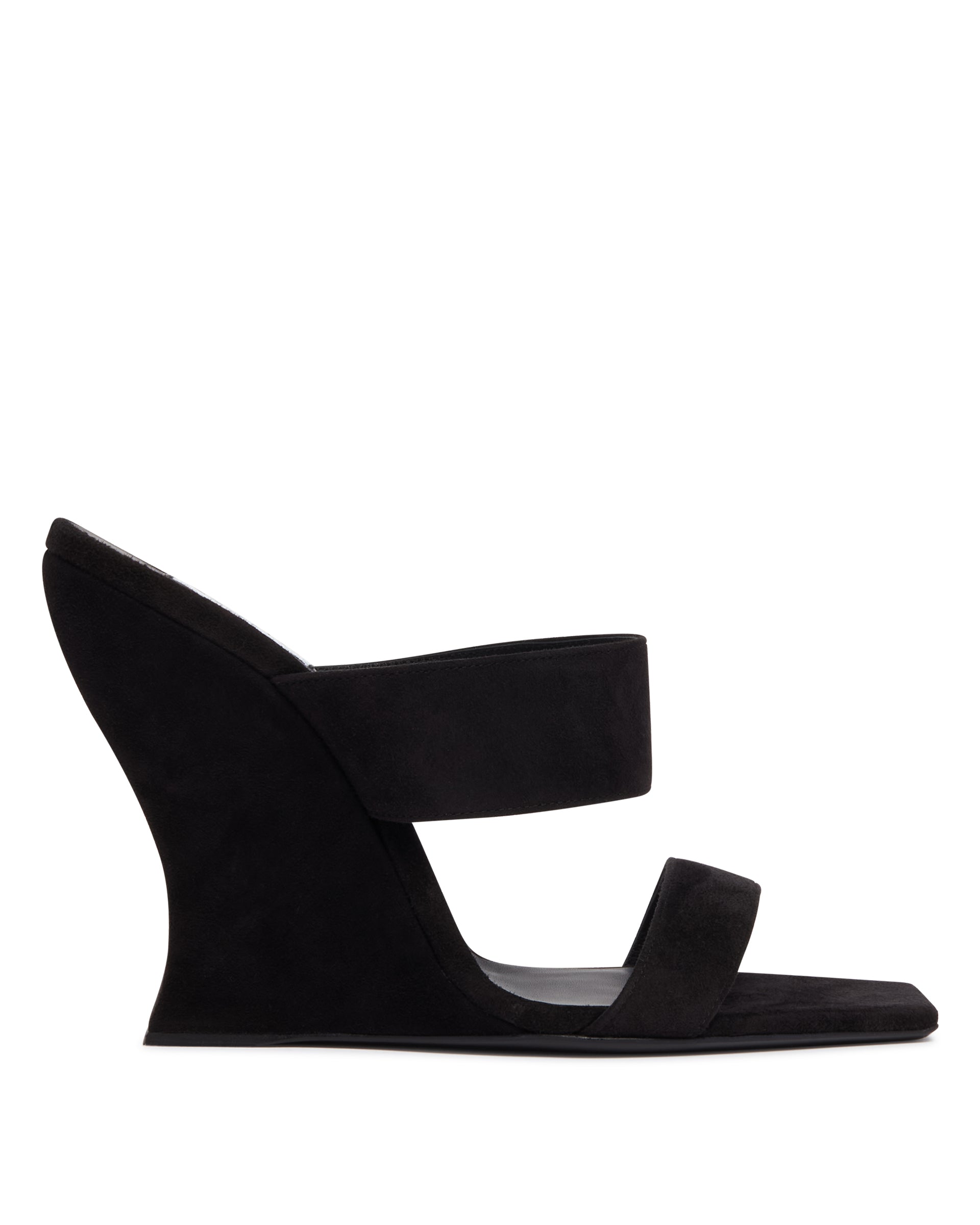 Alaïa Mules Wave In Suede Nere