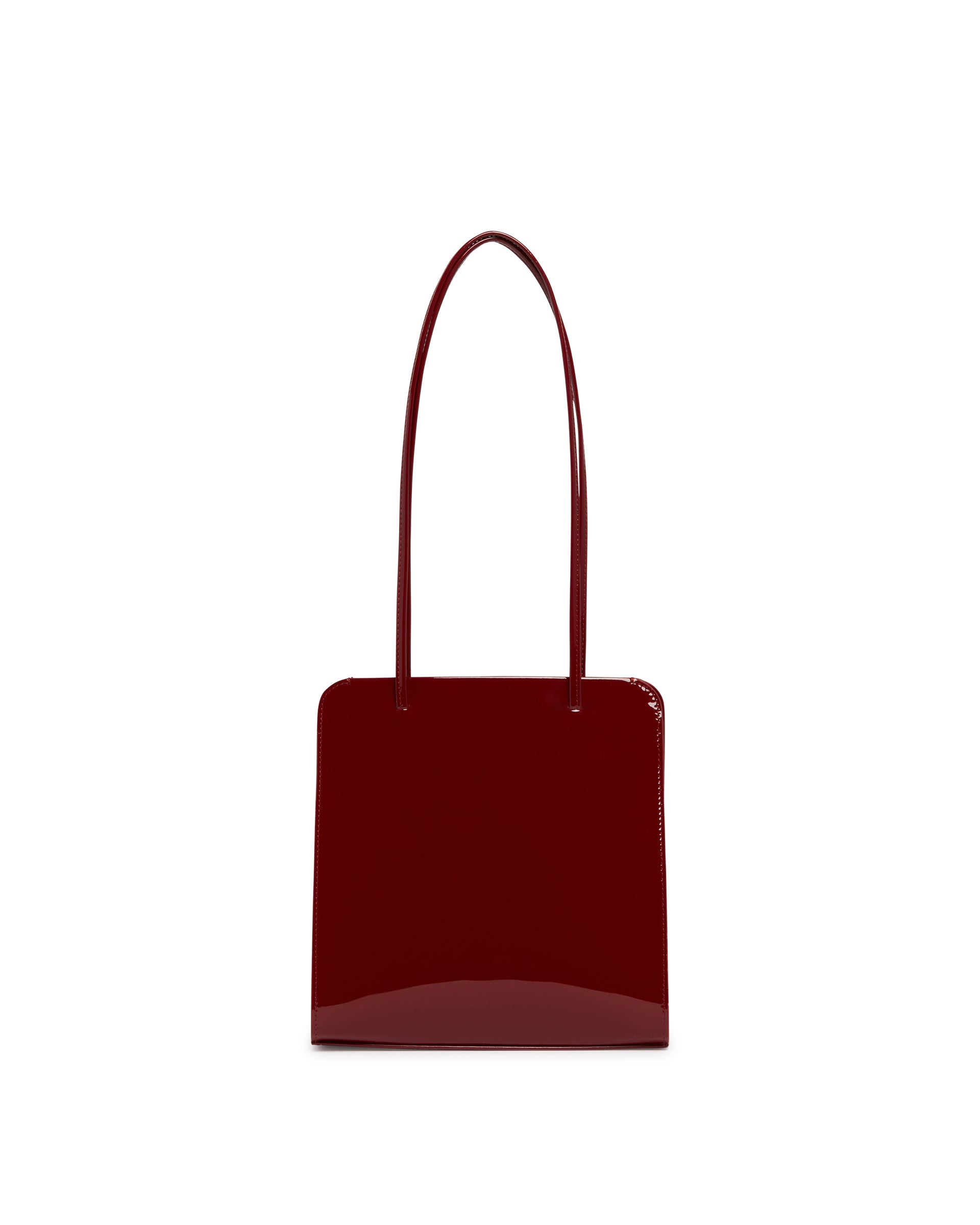 FANE Borsa Lisse In Pelle Rossa