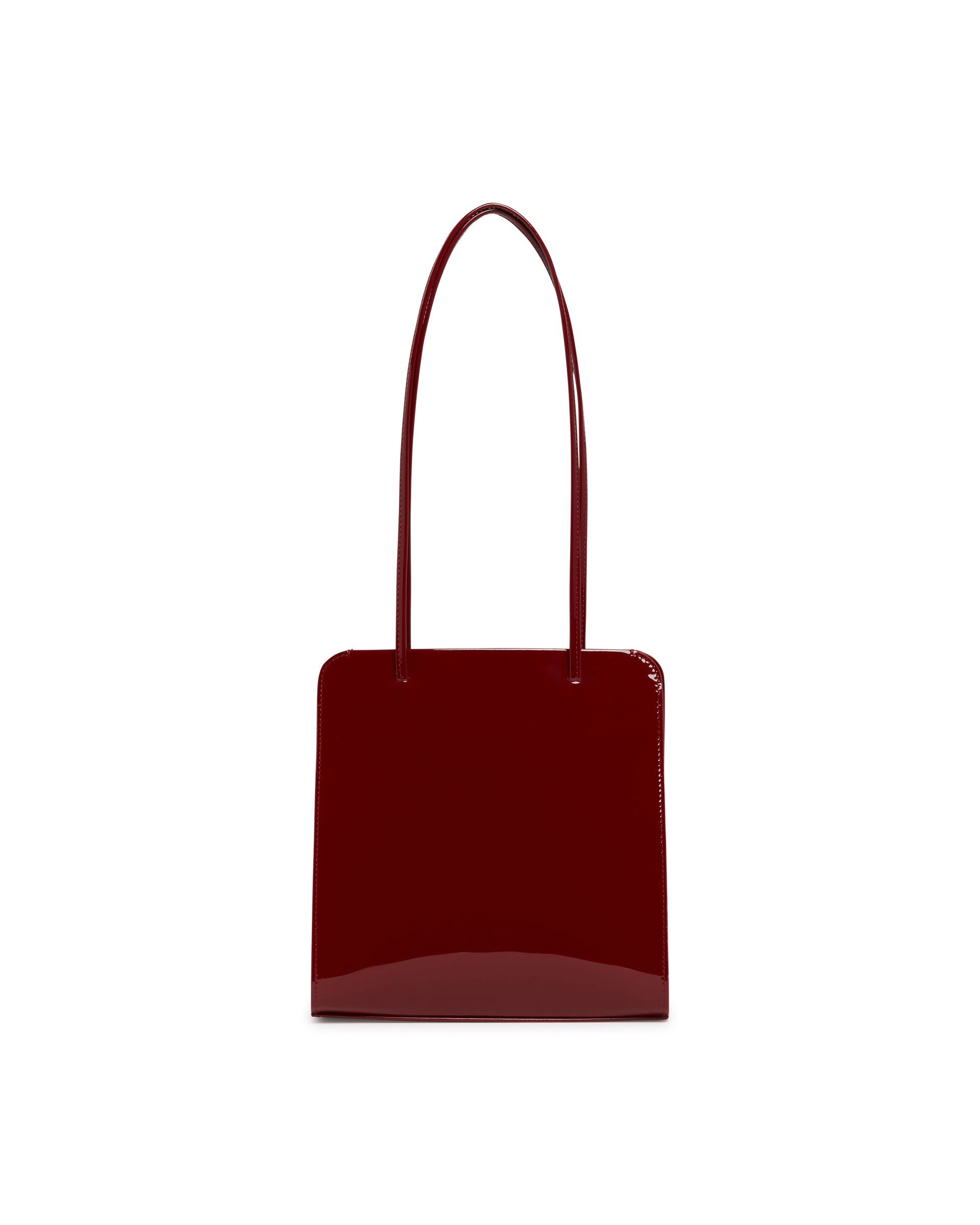 FANE Borsa Lisse In Pelle Rossa, view 2