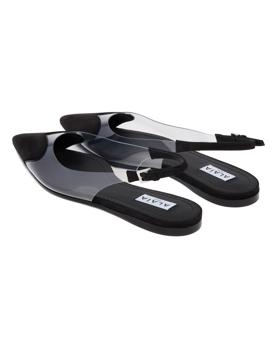 Alaïa Slingback Flat Le Coeur Nere, view 5
